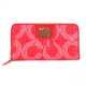 Coach Dot Logo Monogram Large Red Wallets EDK