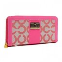 Coach Kristin Lock In Signature Large Pink Wallets ETH