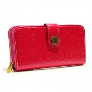 Coach Logo Large Red Wallets BCN