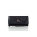 Coach Envelope Big Logo Small Black Wallets FFB