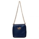 Coach Saffiano Logo Small Blue Crossbody Bags EMA