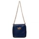 Coach Saffiano Logo Small Blue Crossbody Bags EMA