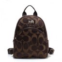 Coach Logo Monogram Small Coffee Backpacks FCG