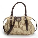 Coach Madison Kelsey In Signature Medium Khaki Satchels ATL