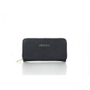 Coach Zip In Saffiano Small Black Wallets FFK