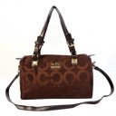 Coach In Monogram Medium Coffee Luggage Bags CBR