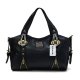 Coach In Embossed Medium Black Totes DFX