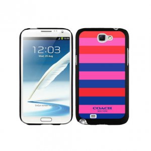 Coach Stripe Multicolor Samsung Note 2 Cases DTE