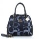 Coach Georgie In Signature Medium Navy Satchels ETX