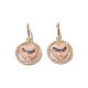 Coach Heart Logo Circle Gold Earrings BZJ