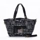 Coach Legacy In Signature Jacquard Medium Black Totes EWL