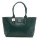 Coach City Logo Large Green Satchels CCE