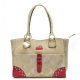 Coach Stud In Monogram Large Khaki Satchels BYE