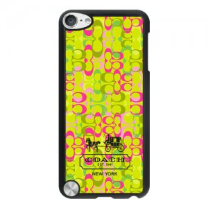 Coach In Confetti Signature Green iPod Touch 5TH AJJ