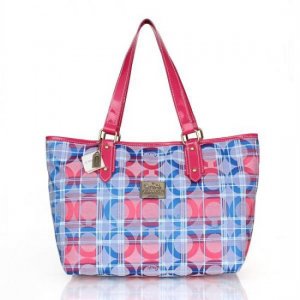 Coach Poppy In Signature Medium Blue Totes CDR