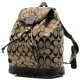 Coach Classic In Signature Medium Khaki Backpacks CBK