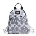 Coach Logo Monogram Small Grey Backpacks FCJ