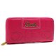 Coach Perforated Logo Large Fuchsia Wallets AXS