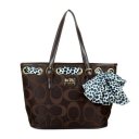 Coach Legacy Scarf Medium Coffee Totes EAM