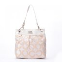 Coach Legacy Classic Signature Medium White Totes EXD