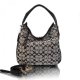 Famous Brand Coach Turnlock Tote In Signature Jacquard