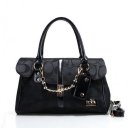 Coach Ring Chain Large Black Satchels FBY