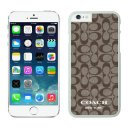 Coach Logo Signature Beige iPhone 6 Cases EYY