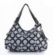 Coach Fashion Signature Medium Grey Shoulder Bags ERC