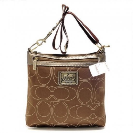 Coach Legacy Swingpack In Signature Large Khaki Crossbody Bags AVK