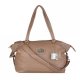 Coach Bleecker Logo Charm Medium Apricot Satchels DWQ