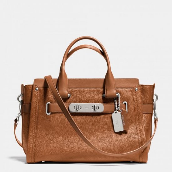 High Quality Brand Coach Swagger Carryall In Pebble Leather