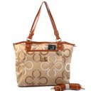 Coach Poppy C Logo Small Khaki Totes EKB