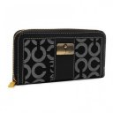 Coach Kristin Lock In Signature Large Black Wallets ETK