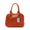 Coach Madison In Embossed Medium Orange Satchels DFF