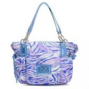 Coach Whimsy Logo Signature Medium Blue Totes EIY