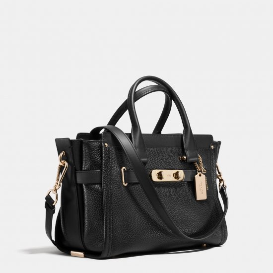 Coach Swagger 27 In Pebble Leather On Sale