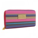 Coach Poppy Striped Large Pink Multi Wallets EVC