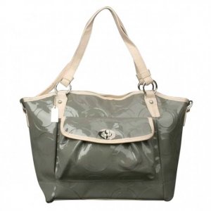 Coach Bleecker Riley Carryall Small Grey Satchels ECK