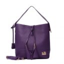 Coach Madison Stud Logo Large Purple Shoulder Bags EVZ