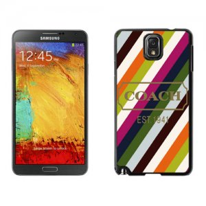 Coach Stripe Multicolor Samsung Note 3 Cases DRY