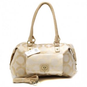 Coach Madeline East West Medium Khaki Satchels ATY