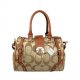 Coach Lock In Monogram Medium Khaki Luggage Bags BYZ