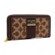 Coach Kristin Lock In Signature Large Brown Wallets ETJ