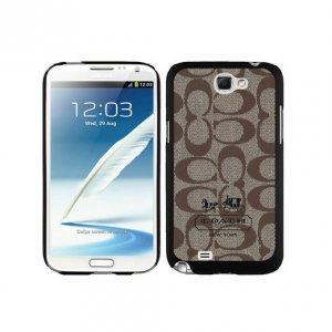 Coach In Signature Beige Samsung Note 2 Cases DTH