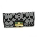 Coach Kristin In Signature Large Grey Wallets DVM