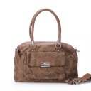 Coach Kristin Lock Signature Medium Brown Totes EXK