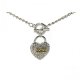 Coach Shine Heart Silver Necklaces CXV