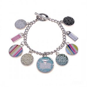 Coach Fashion Logo Silver Bracelets CWS