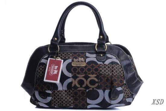 Coach Fashion Logo Large Black Luggage Bags EHZ