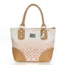 Coach Knitted Stud Medium Apricot Satchels ERR